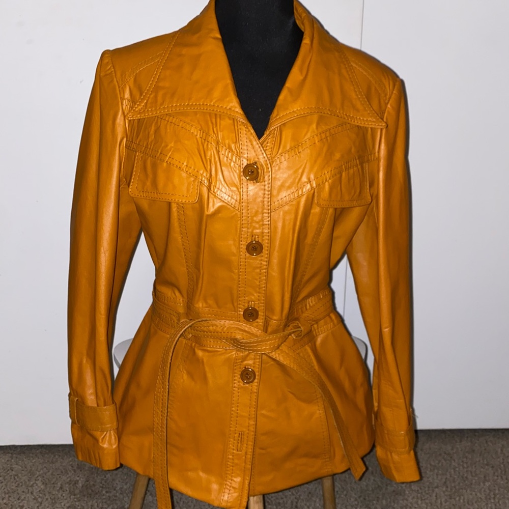 Vintage Rebel Women's Bold Cognac Brown Tan Leather Jacket